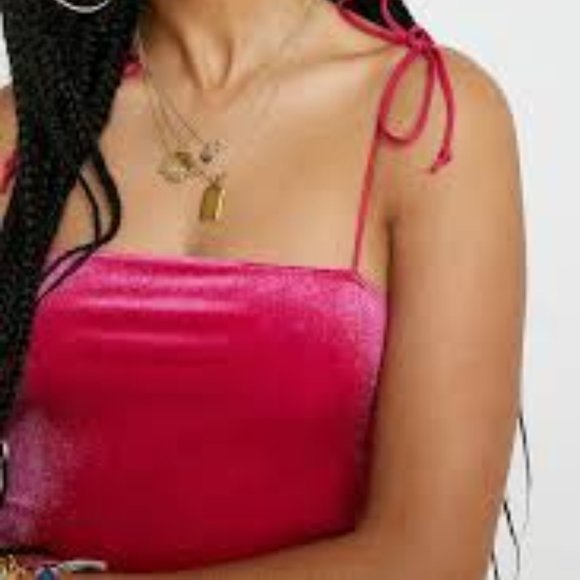 SOLD!🆕Dolls Kill Motel "Verso" Pink Velvet Dress - Picture 12 of 12